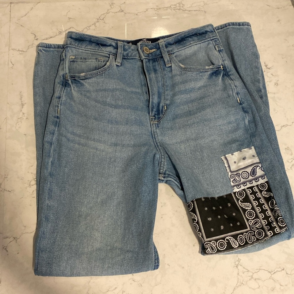 Hollister high rise mom jeans